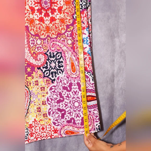 Apt 9 Paisley pull over dress with pockets size Large - Picture 8 of 8